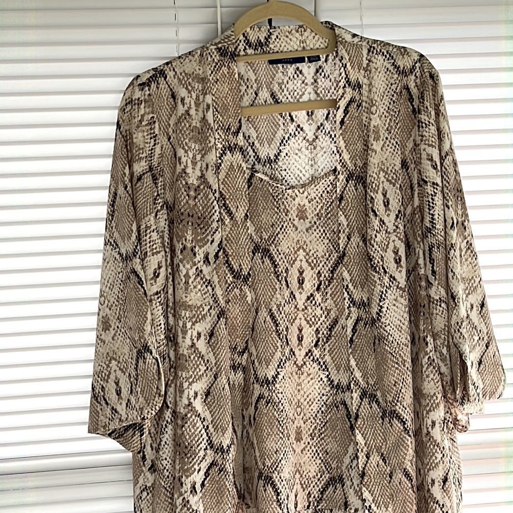 A P T 9 Cardigan With Top Large Size - image 4